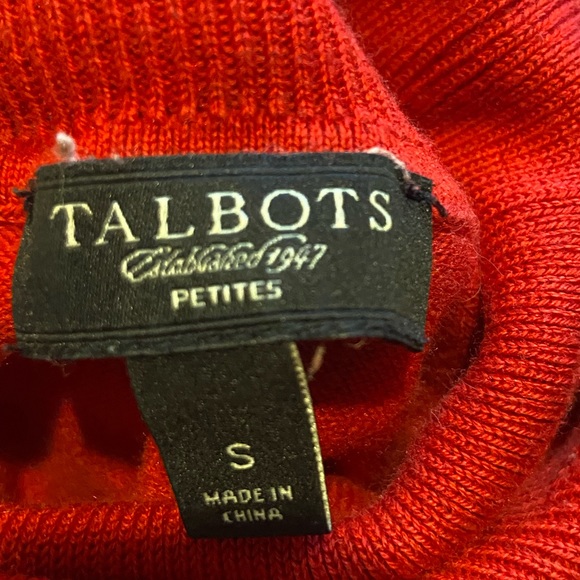 Red turtleneck sweater size s from Talbots - Picture 2 of 2
